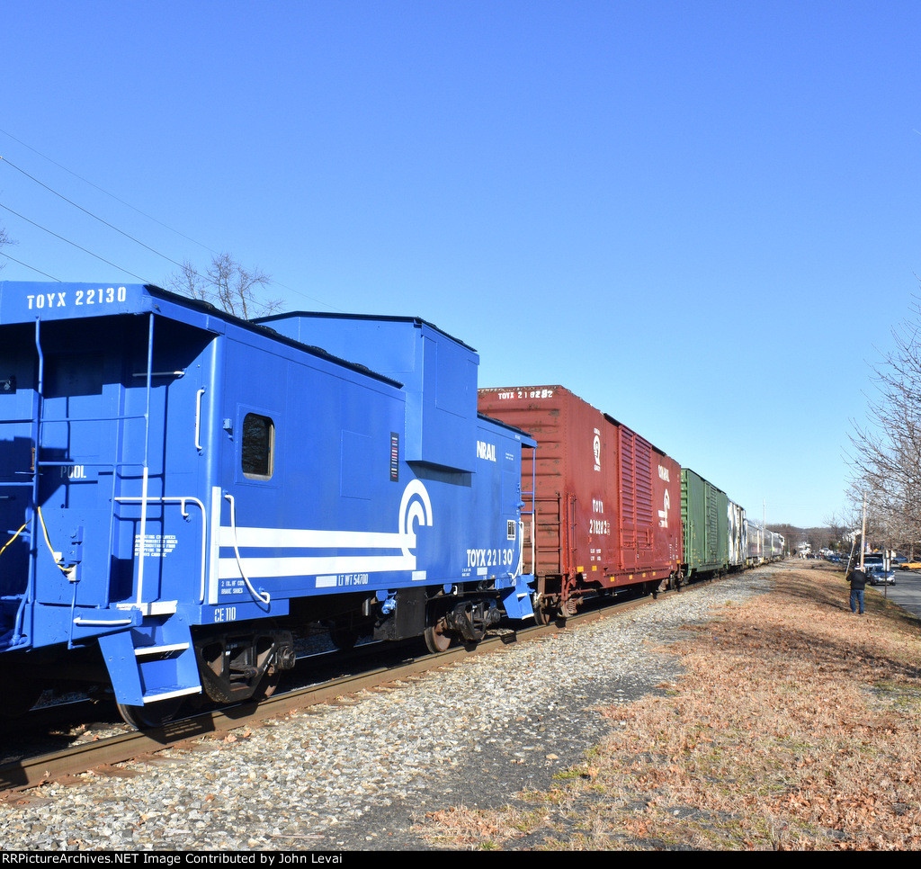 Susie Q Toys for Tots train with Conrail Caboose